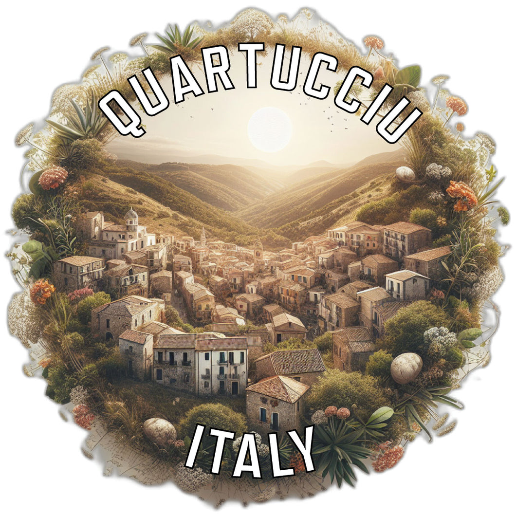 Quartucciu Italy Souvenir Vinyl Decal Sticker 6-Inch