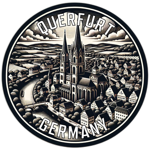 Querfurt Germany Souvenir Die Cut Flat Magnet 2-Inch