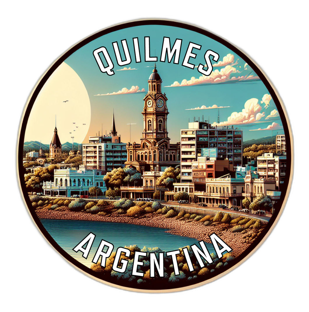 Quilmes Argentina Souvenir Die Cut Flat Magnet 6-Inch