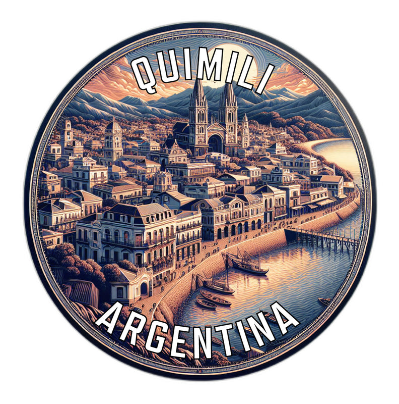 Quimili Argentina Souvenir Die Cut Flat Magnet 2-Inch