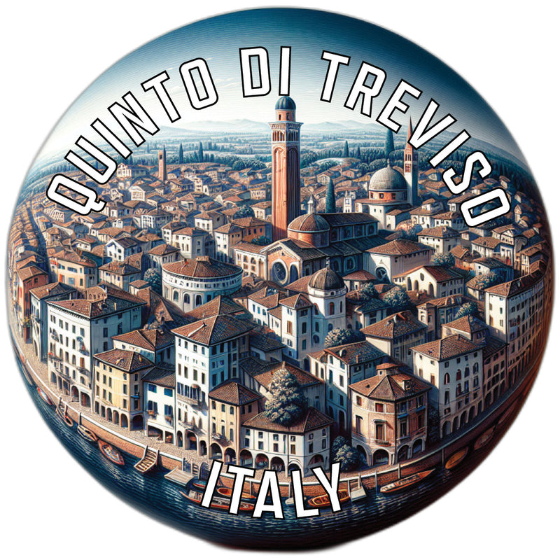 Quinto di Treviso Italy Souvenir Die Cut Flat Magnet 6-Inch