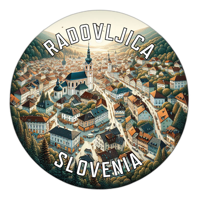 Radovljica Slovenia Souvenir Die Cut Flat Magnet 2-Inch