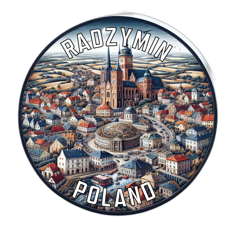 Radzymin Poland Souvenir Die Cut Flat Magnet 6-Inch