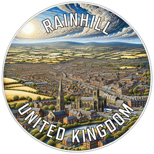 Rainhill United Kingdom Souvenir Vinyl Decal Sticker 2-Inch