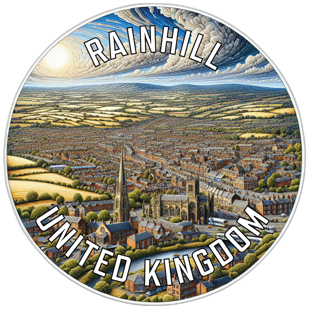 Rainhill United Kingdom Souvenir Vinyl Decal Sticker 2-Inch