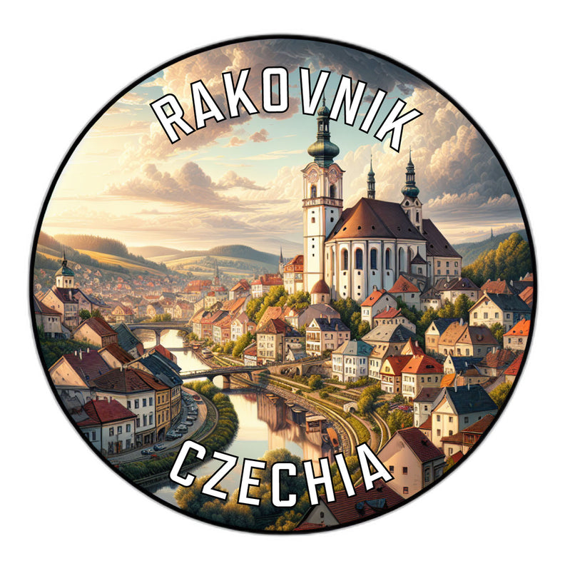 Rakovnik Czechia Souvenir Die Cut Flat Magnet 2-Inch