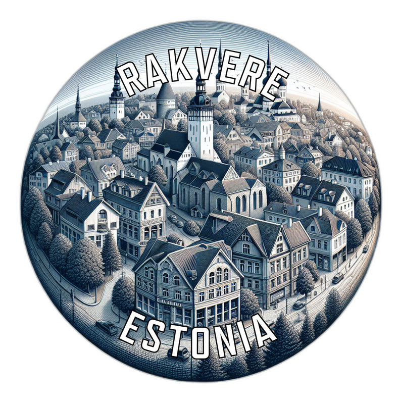 Rakvere Estonia Souvenir Die Cut Flat Magnet 6-Inch