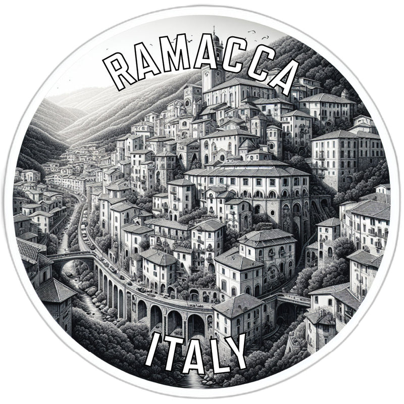 Ramacca Italy Souvenir Die Cut Flat Magnet 6-Inch