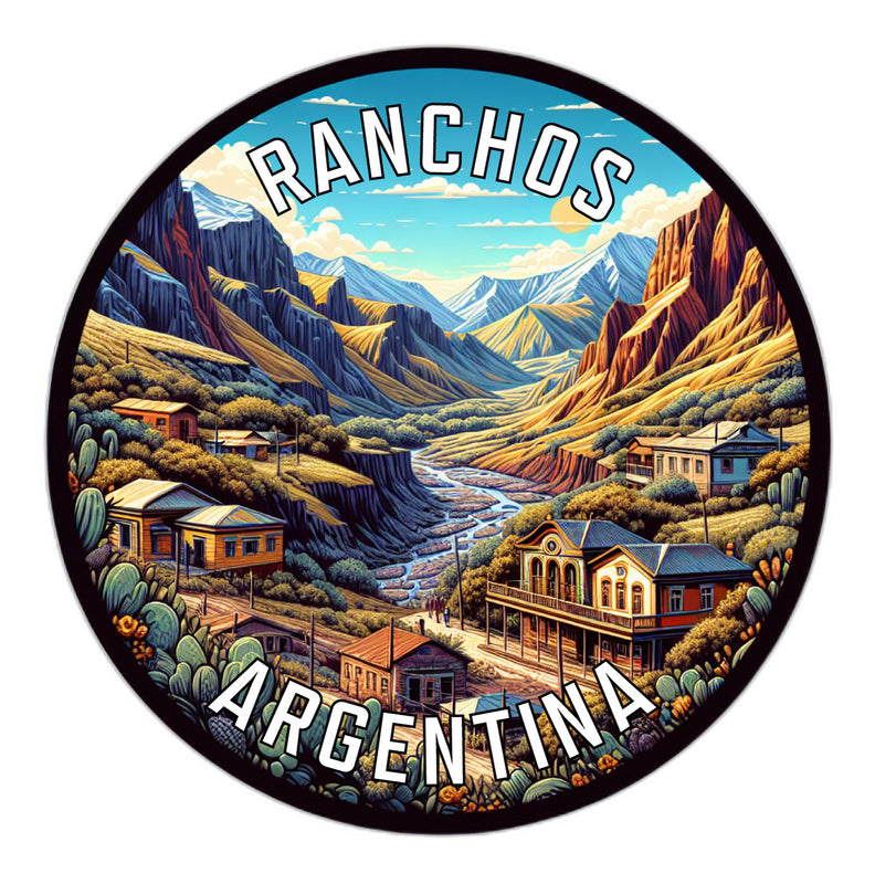 Ranchos Argentina Souvenir Die Cut Flat Magnet 2-Inch