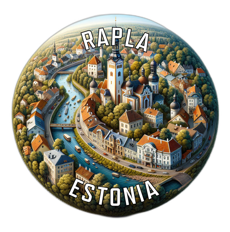Rapla Estonia Souvenir Die Cut Flat Magnet 2-Inch
