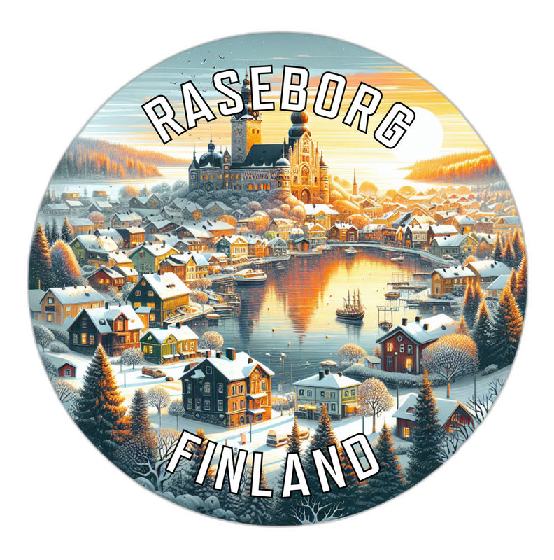 Raseborg Finland Souvenir Die Cut Flat Magnet 2-Inch