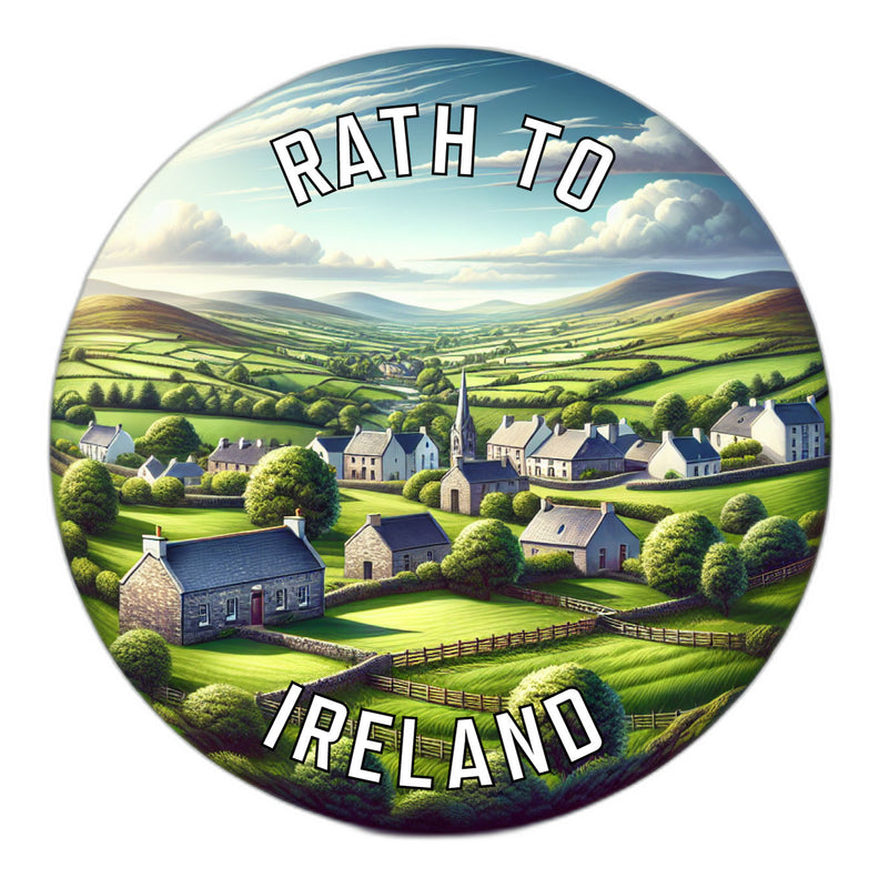 Rath To Ireland Souvenir Die Cut Flat Magnet 6-Inch