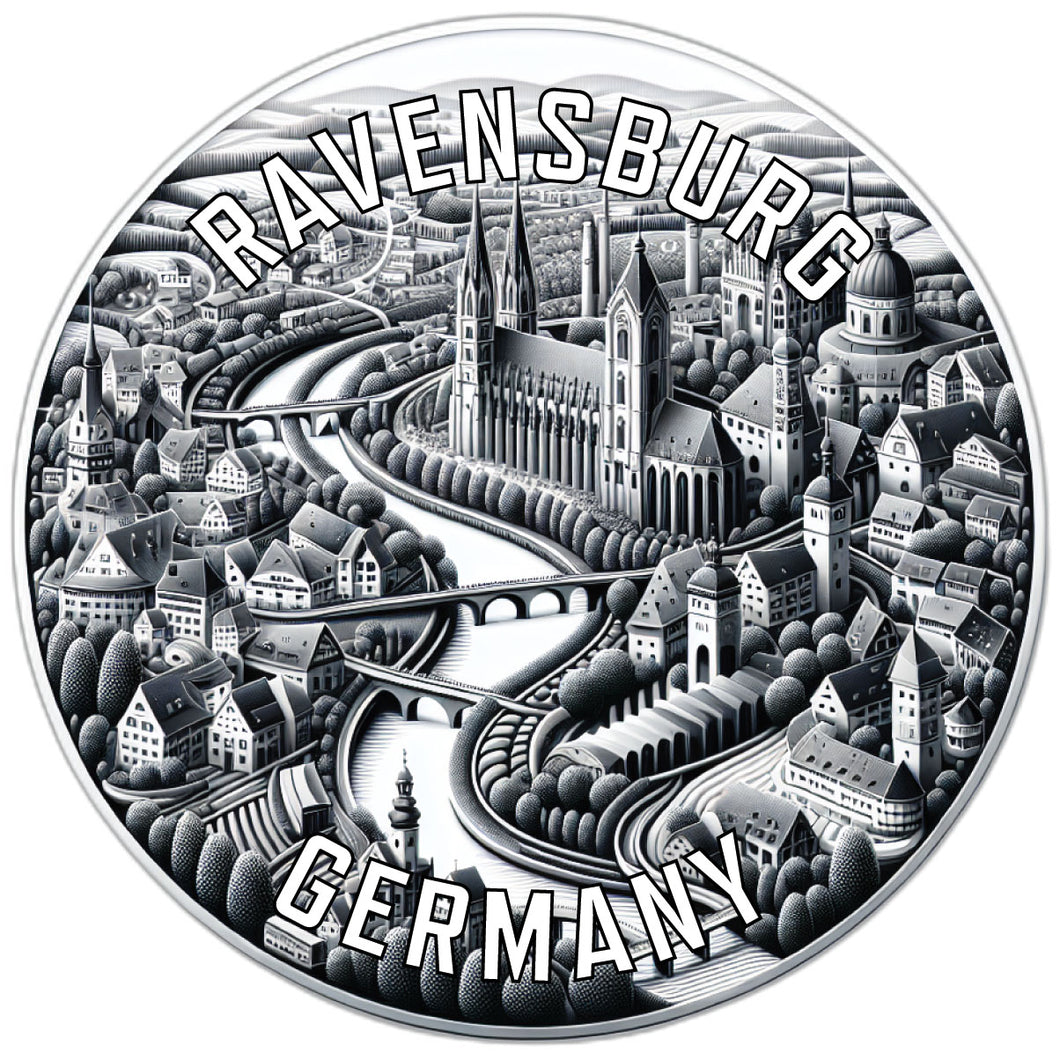 Ravensburg Germany Souvenir Die Cut Flat Magnet 6-Inch