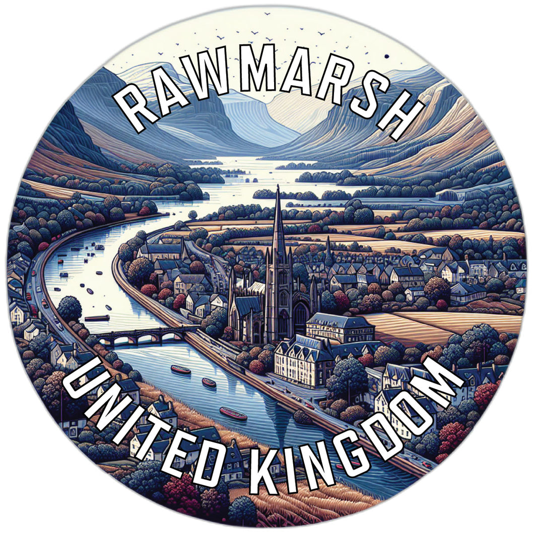 Rawmarsh United Kingdom Souvenir Die Cut Flat Magnet 6-Inch