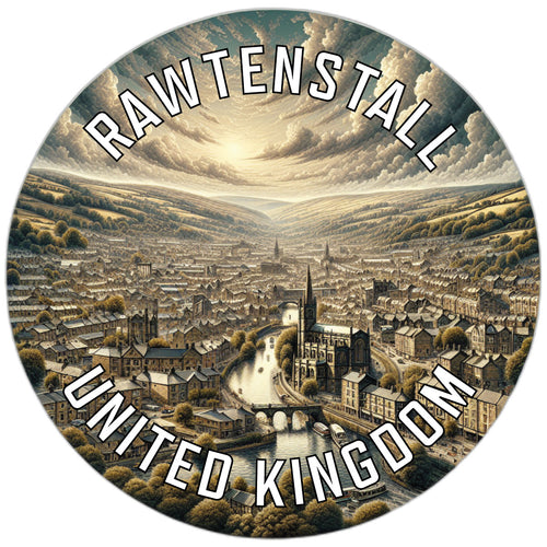 Rawtenstall United Kingdom Souvenir Vinyl Decal Sticker 6-Inch