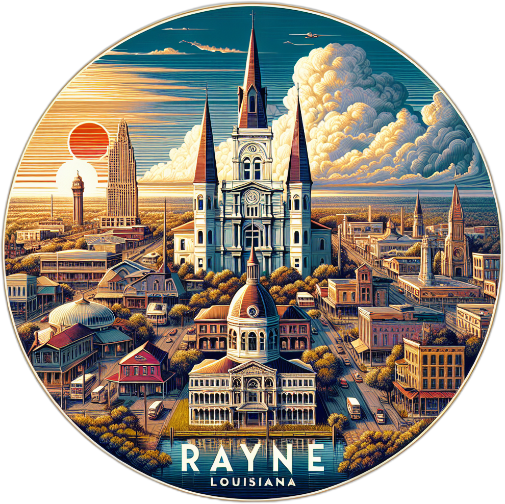 Rayne Louisiana Souvenir Vinyl Decal Sticker 6-Inch