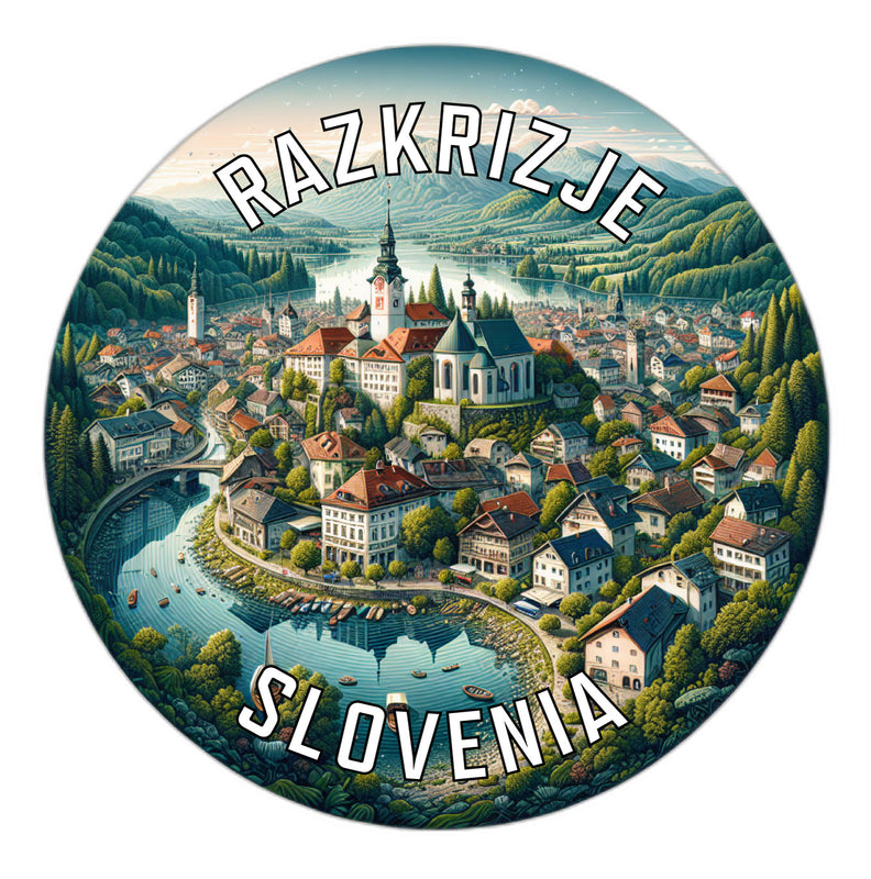 Razkrizje Slovenia Souvenir Die Cut Flat Magnet 2-Inch