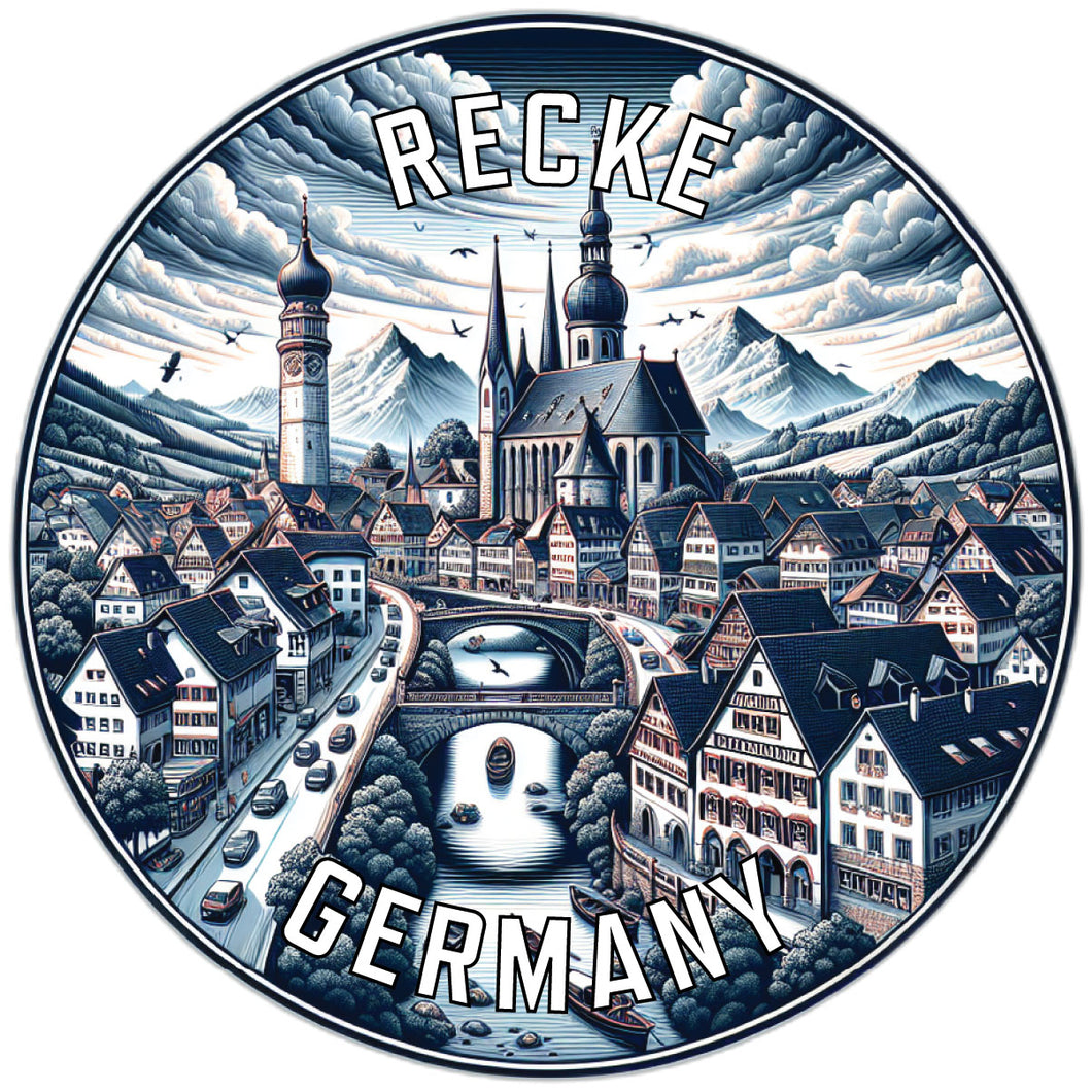 Recke Germany Souvenir Vinyl Decal Sticker 6-Inch