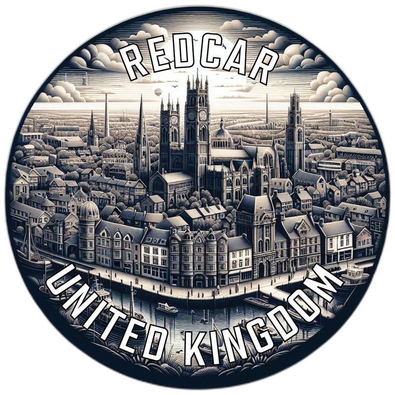 Redcar United Kingdom Souvenir Vinyl Decal Sticker 3-Inch