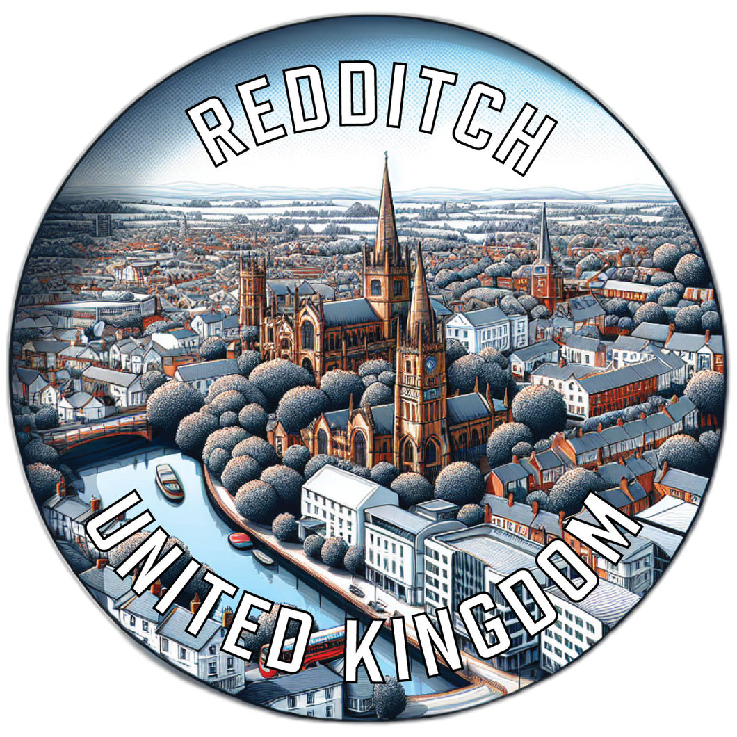 Redditch United Kingdom Souvenir Vinyl Decal Sticker 6-Inch