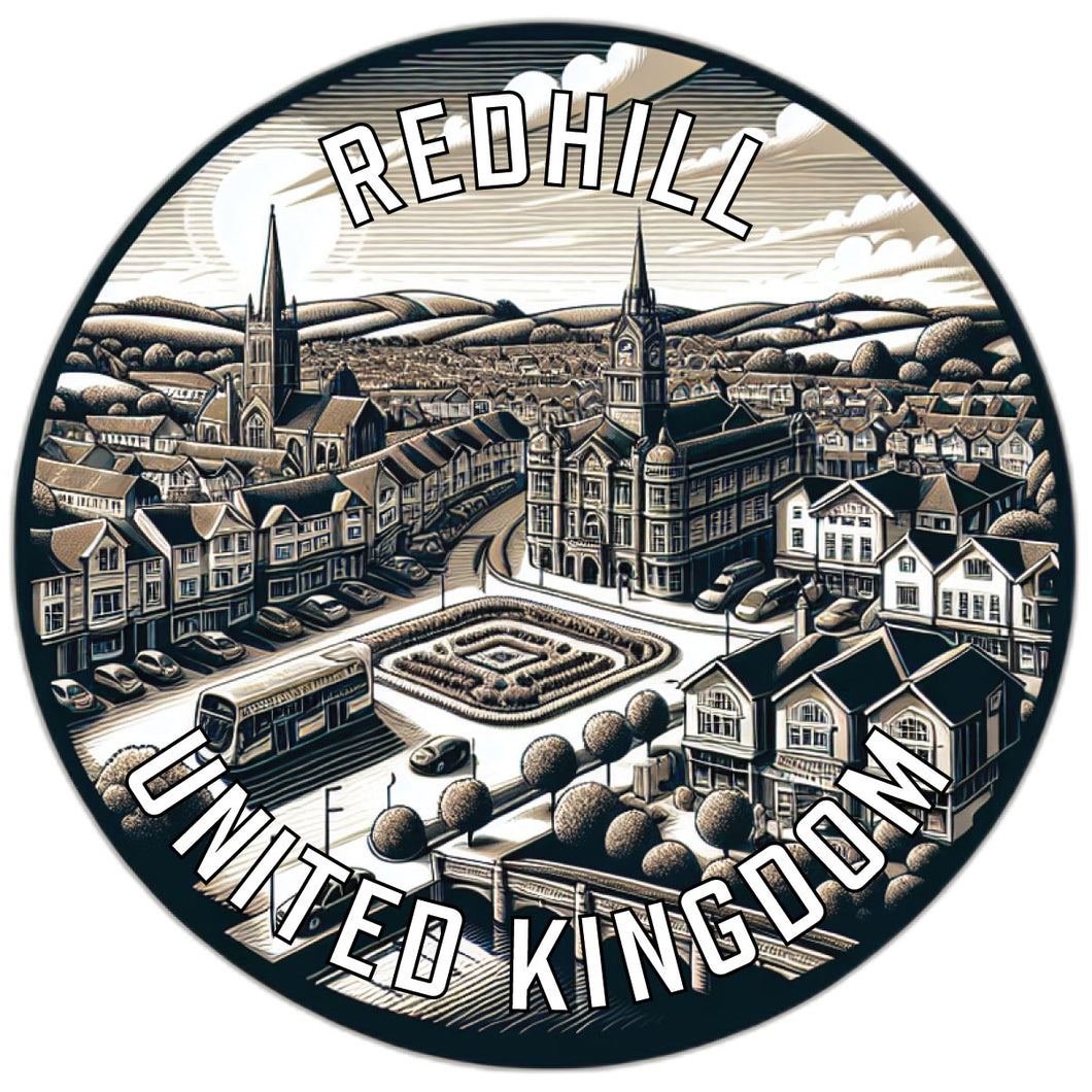 Redhill United Kingdom Souvenir Vinyl Decal Sticker 2-Inch