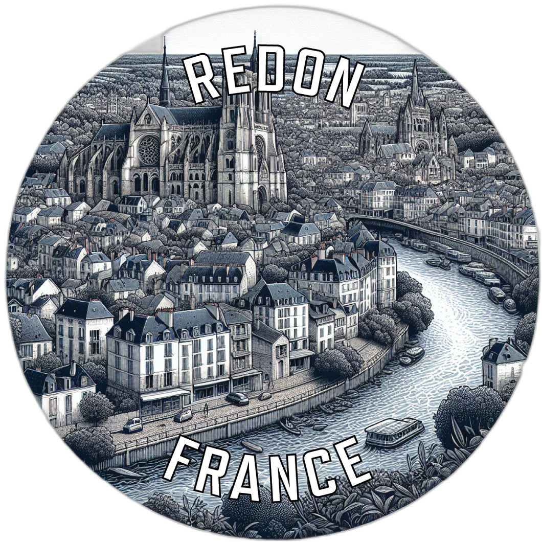 Redon France Souvenir Vinyl Decal Sticker 6-Inch