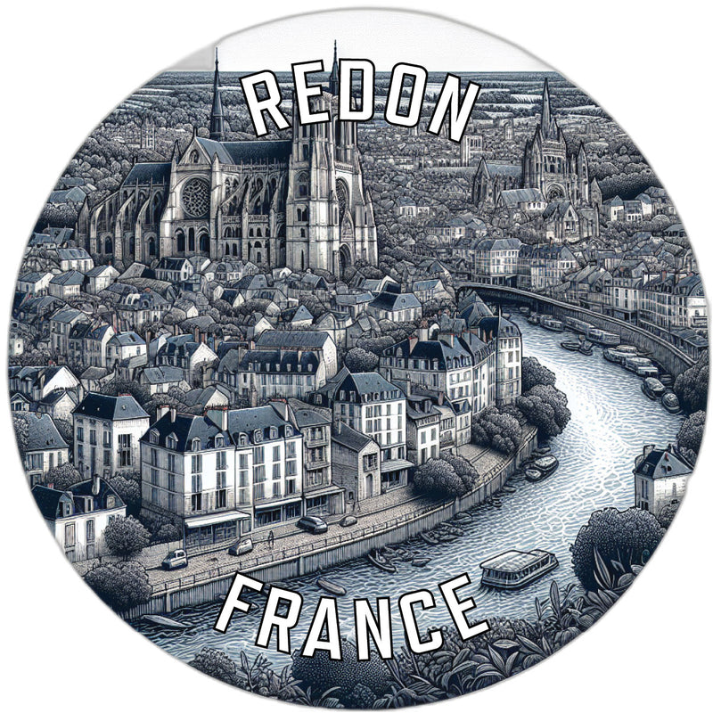 Redon France Souvenir Vinyl Decal Sticker 6-Inch