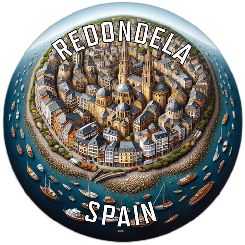 Redondela Spain Souvenir Die Cut Flat Magnet 2-Inch