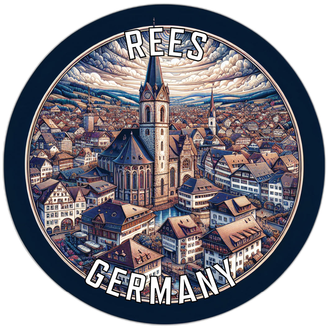 Rees Germany Souvenir Vinyl Decal Sticker 2-Inch