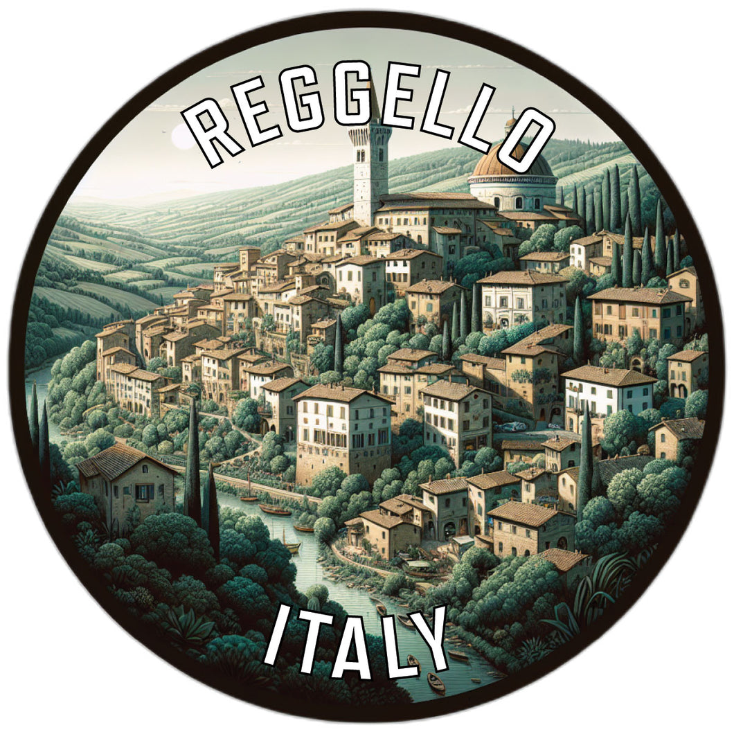 Reggello Italy Souvenir Die Cut Flat Magnet 6-Inch