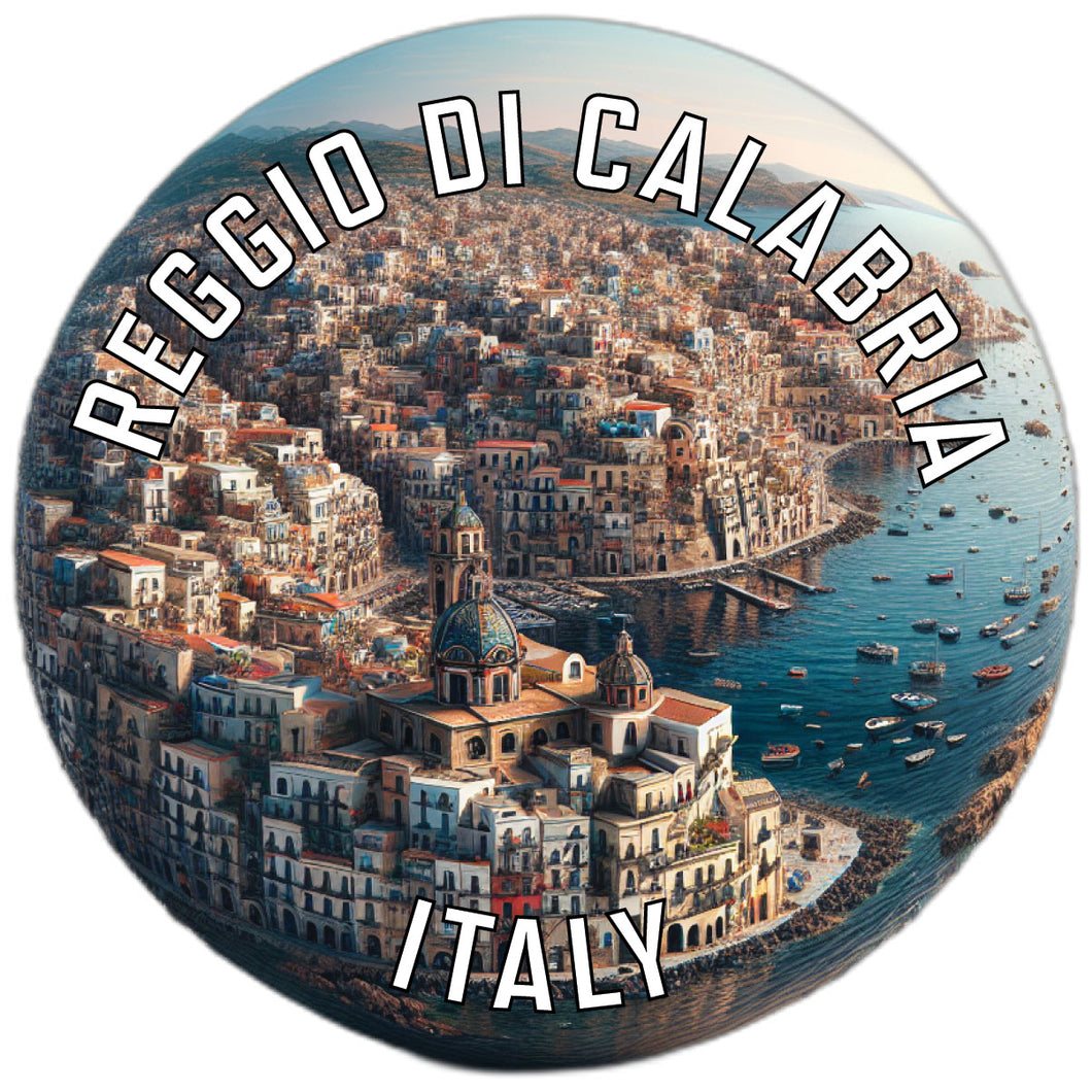 Reggio di Calabria Italy Souvenir Die Cut Flat Magnet 2-Inch