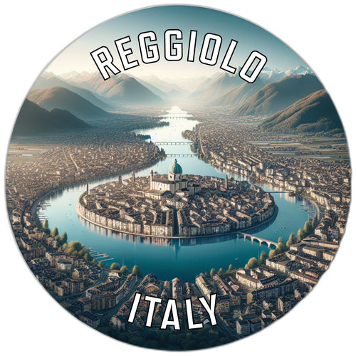 Reggiolo Italy Souvenir Die Cut Flat Magnet 2-Inch