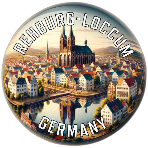 Rehburg Loccum Germany Souvenir Die Cut Flat Magnet 2-Inch