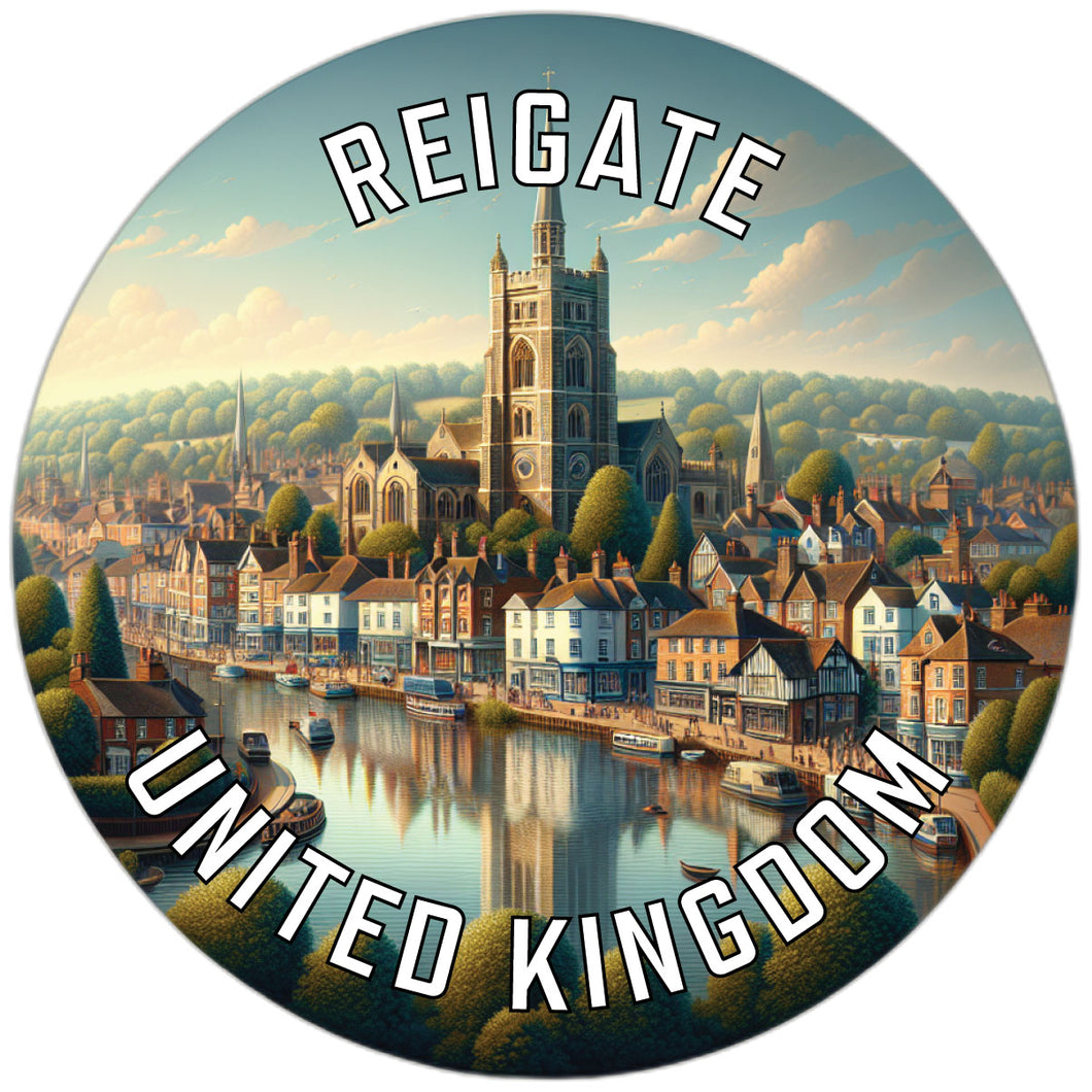 Reigate United Kingdom Souvenir Vinyl Decal Sticker 6-Inch