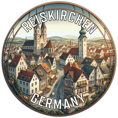 Reiskirchen Germany Souvenir Die Cut Flat Magnet 6-Inch