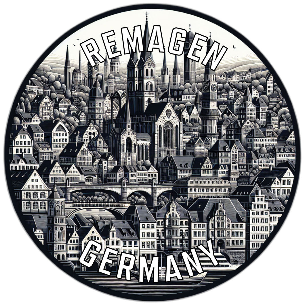 Remagen Germany Souvenir Die Cut Flat Magnet 2-Inch