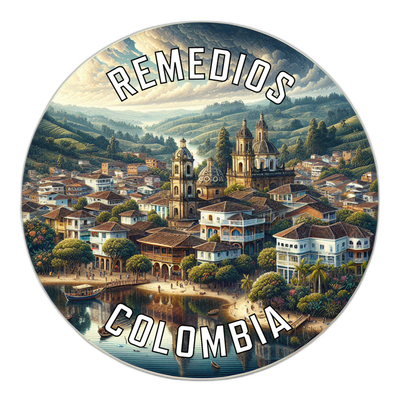 Remedios Colombia Souvenir Die Cut Flat Magnet 2-Inch
