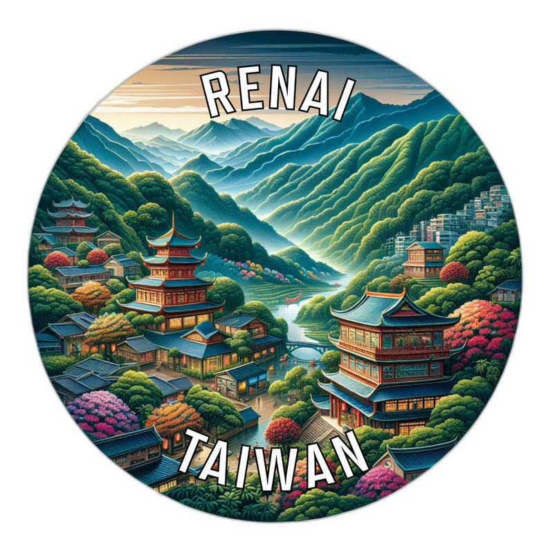 Renai Taiwan Souvenir Die Cut Flat Magnet 6-Inch
