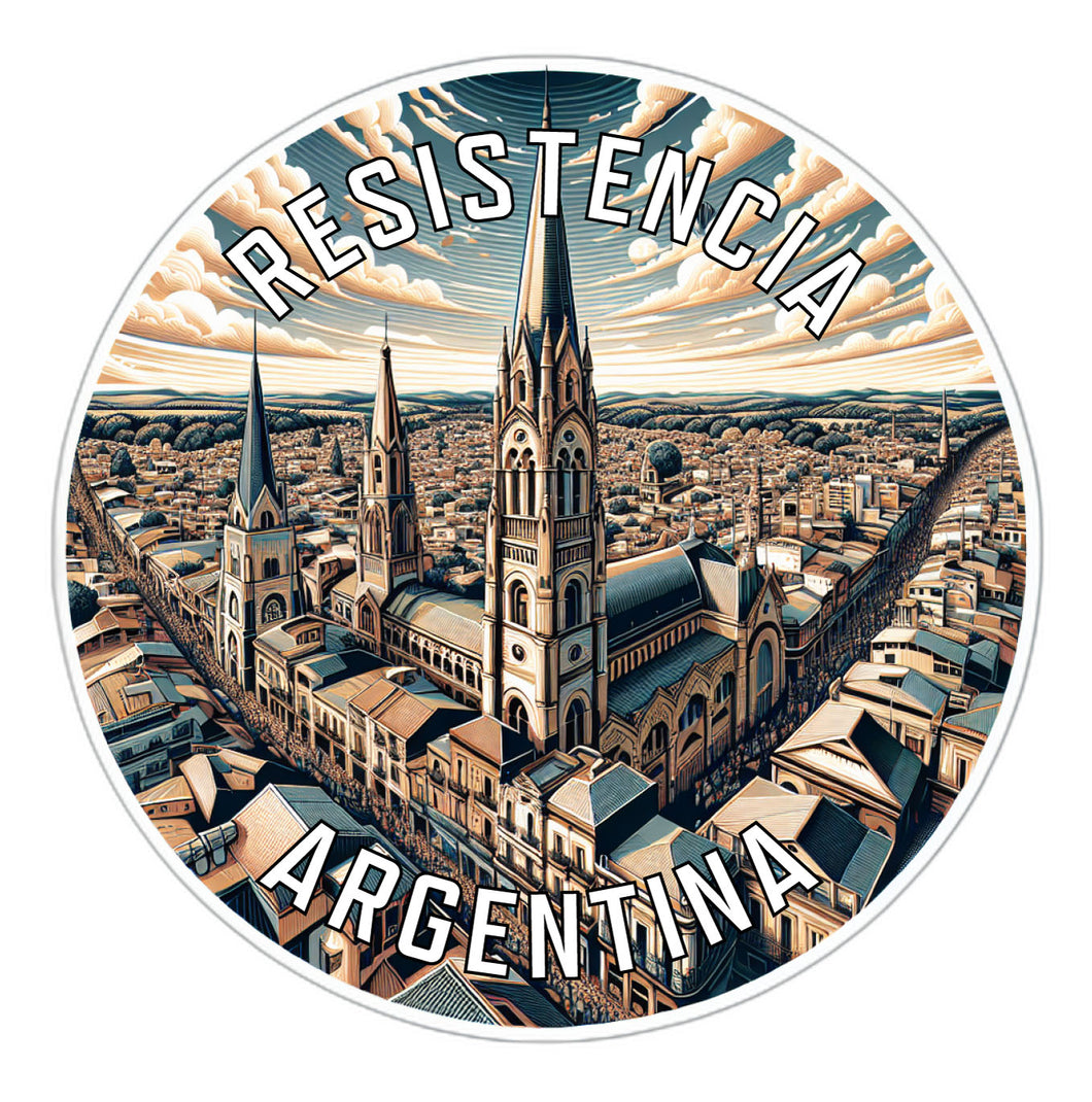 Resistencia Argentina Souvenir Die Cut Flat Magnet 2-Inch