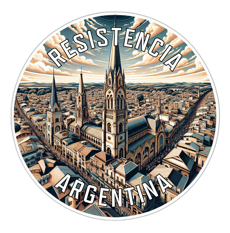 Resistencia Argentina Souvenir Die Cut Flat Magnet 2-Inch