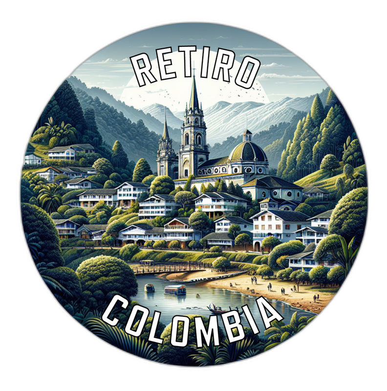 Retiro Colombia Souvenir Vinyl Decal Sticker 2-Inch