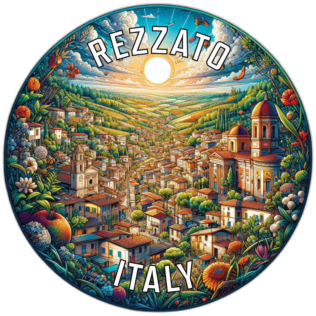 Rezzato Italy Souvenir Die Cut Flat Magnet 2-Inch