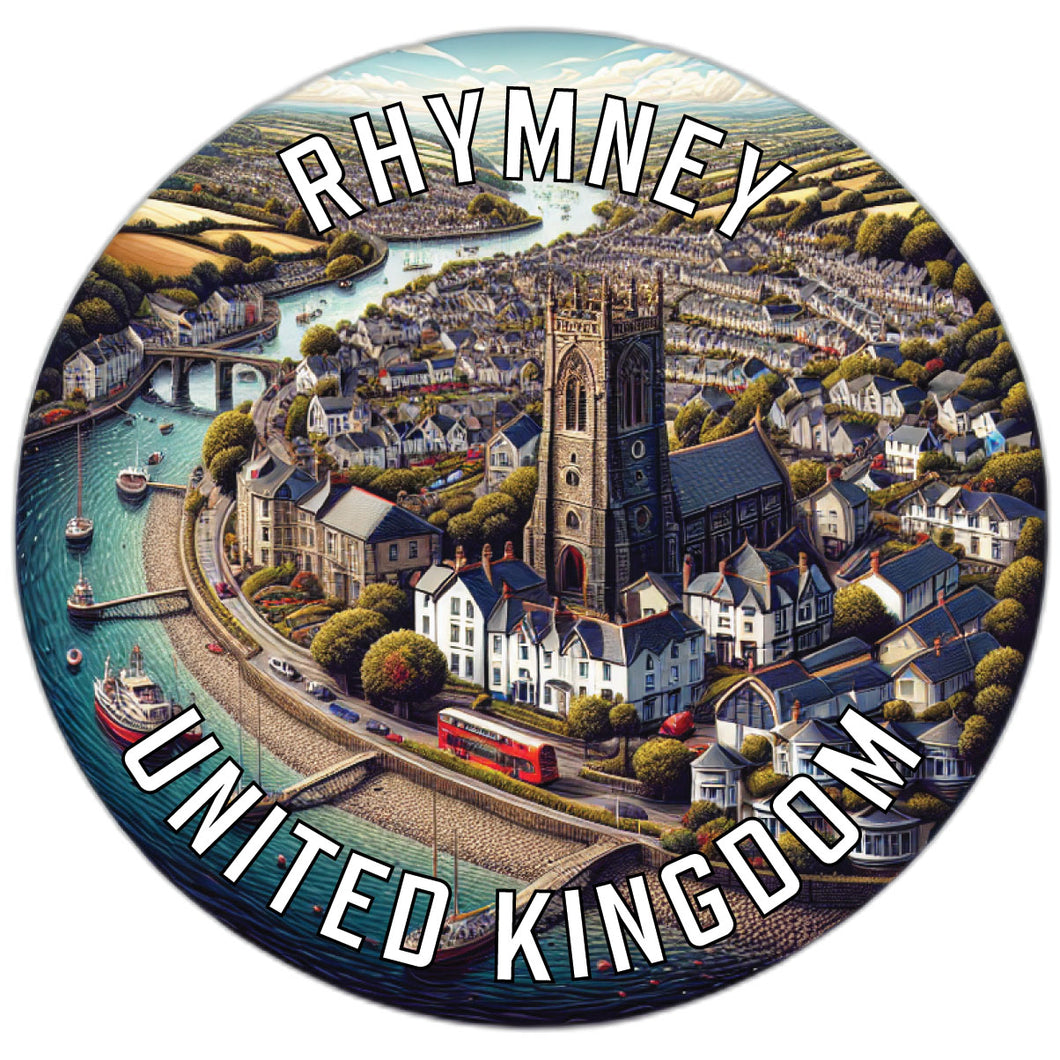 Rhymney United Kingdom Souvenir Vinyl Decal Sticker 2-Inch