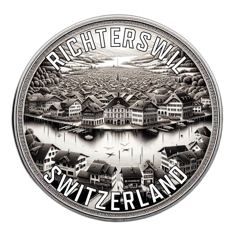 Richterswil Switzerland Souvenir Die Cut Flat Magnet 2-Inch