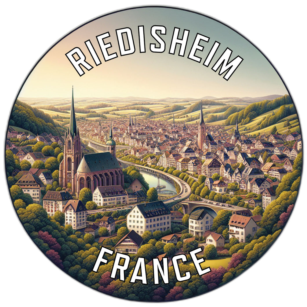 Riedisheim France Souvenir Vinyl Decal Sticker 2-Inch
