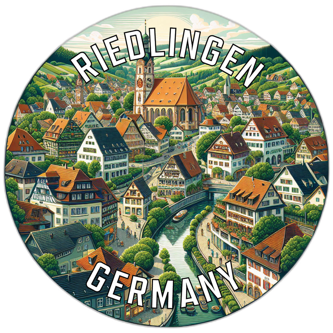 Riedlingen Germany Souvenir Die Cut Flat Magnet 2-Inch