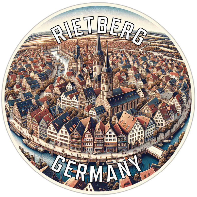 Rietberg Germany Souvenir Die Cut Flat Magnet 6-Inch