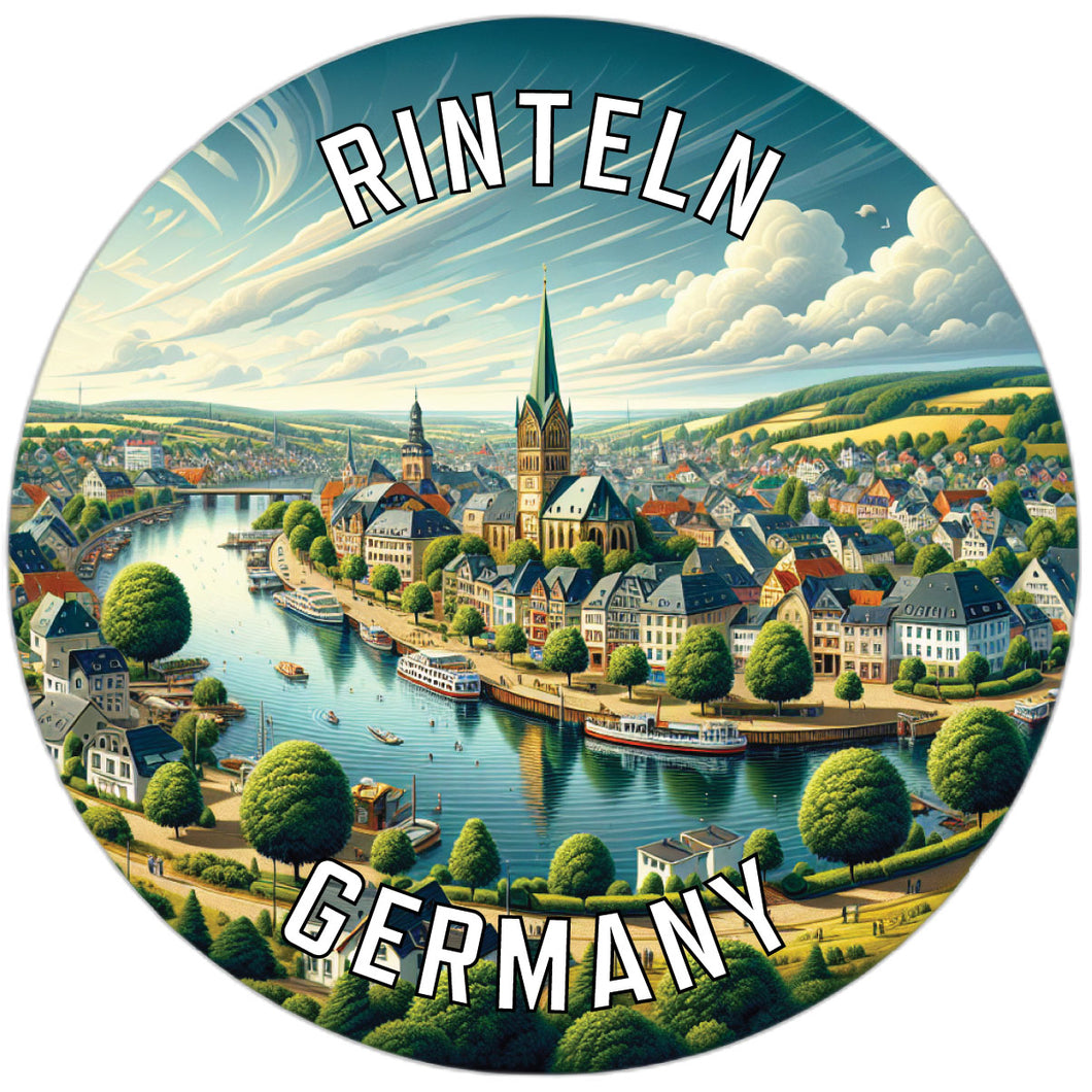 Rinteln Germany Souvenir Die Cut Flat Magnet 6-Inch