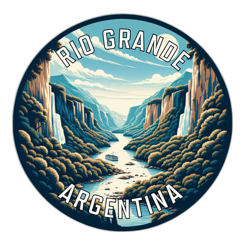 Rio Grande Argentina Souvenir Die Cut Flat Magnet 2-Inch