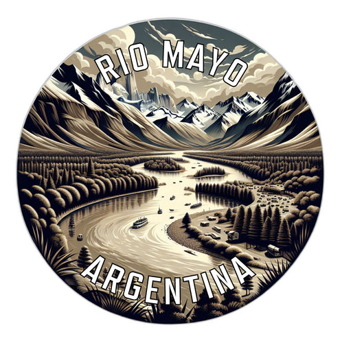 Rio Mayo Argentina Souvenir Die Cut Flat Magnet 6-Inch